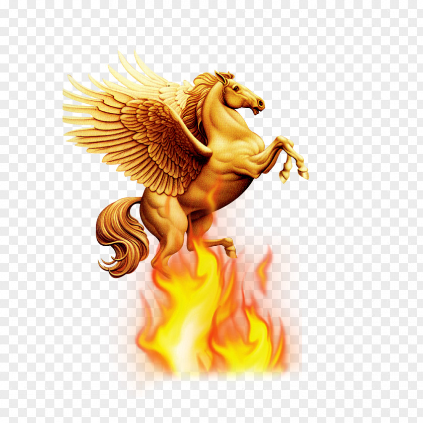 Pegasus Fire Flame PNG