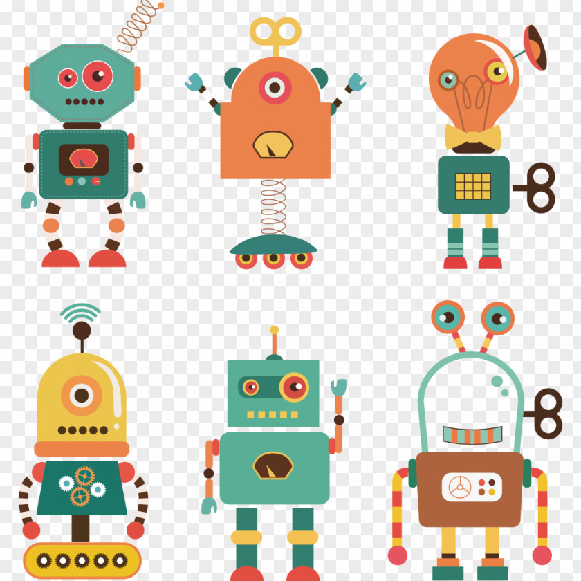 Robot Illustration PNG