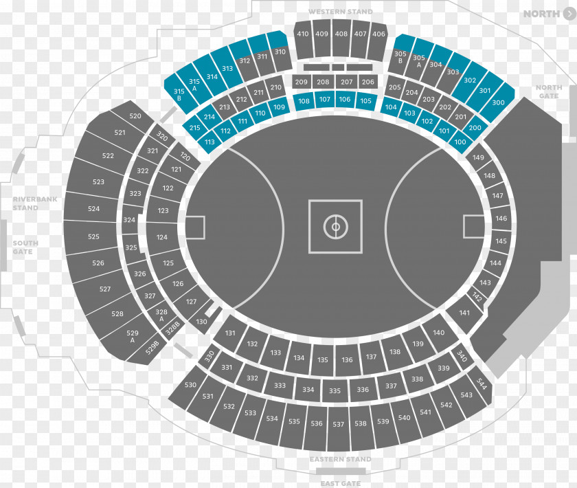 Seat Adelaide Oval Port Football Club Australian League Seating Assignment PNG