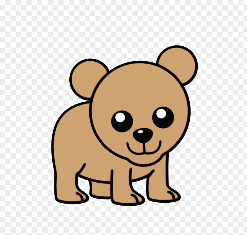 Toy Dog Fawn Cartoon Bear Snout Brown PNG