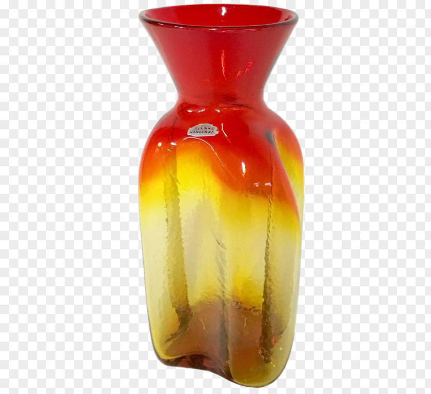 Vase Vase, Glass Amberina Handcrafted Art PNG