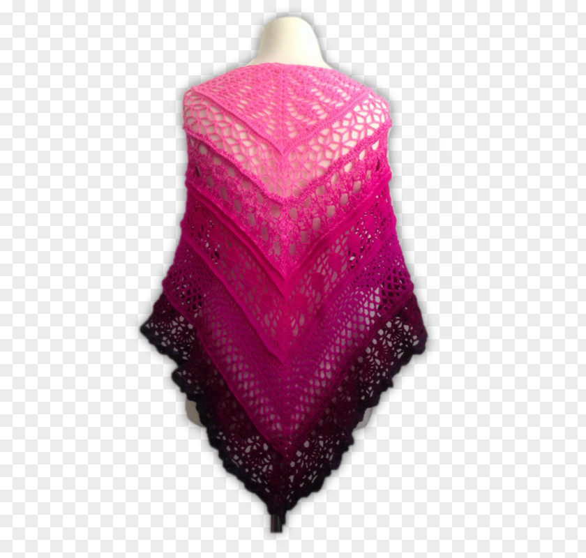 Crazy Pattern Crochet Shawl Suiting Estofa PNG