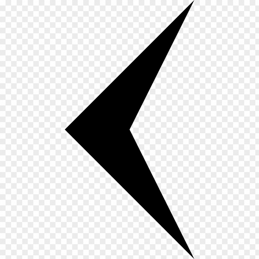 Left Arrow Symbol Angle Point PNG