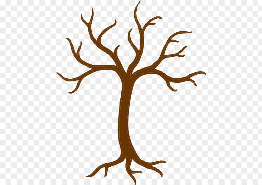 Black Tree Branches Trunk Clip Art PNG