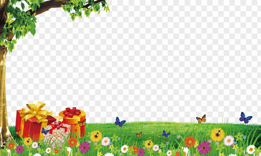 Cartoon Background Elements PNG