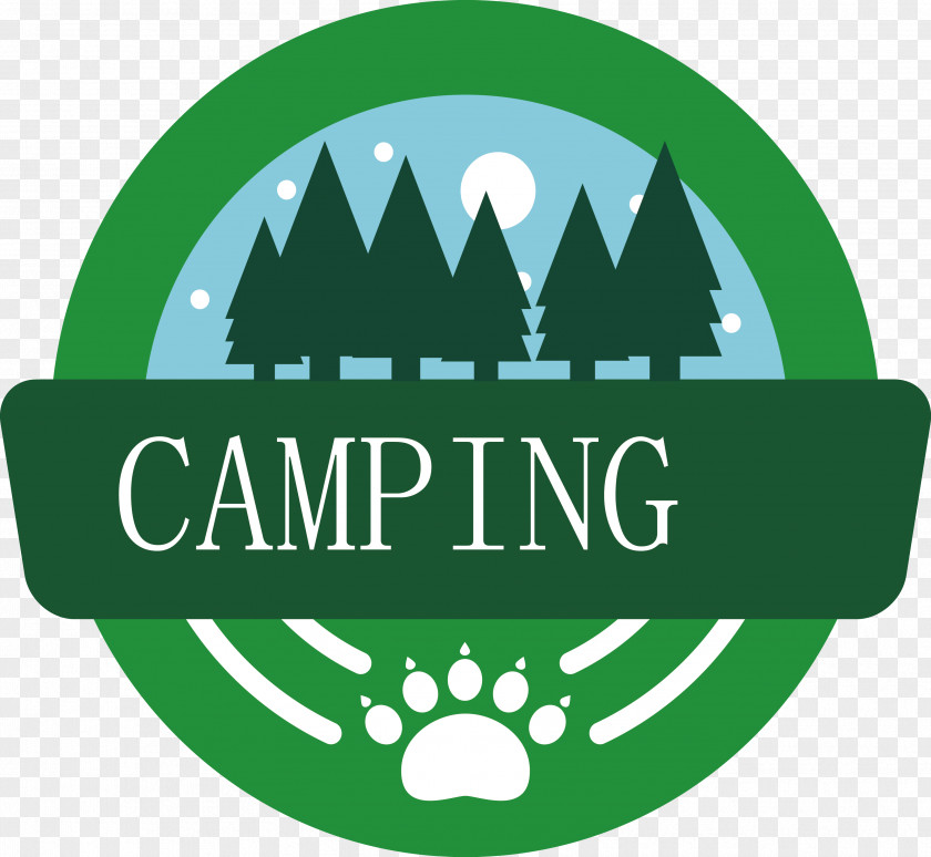 Forest Vector Label Camping Logo Campsite PNG