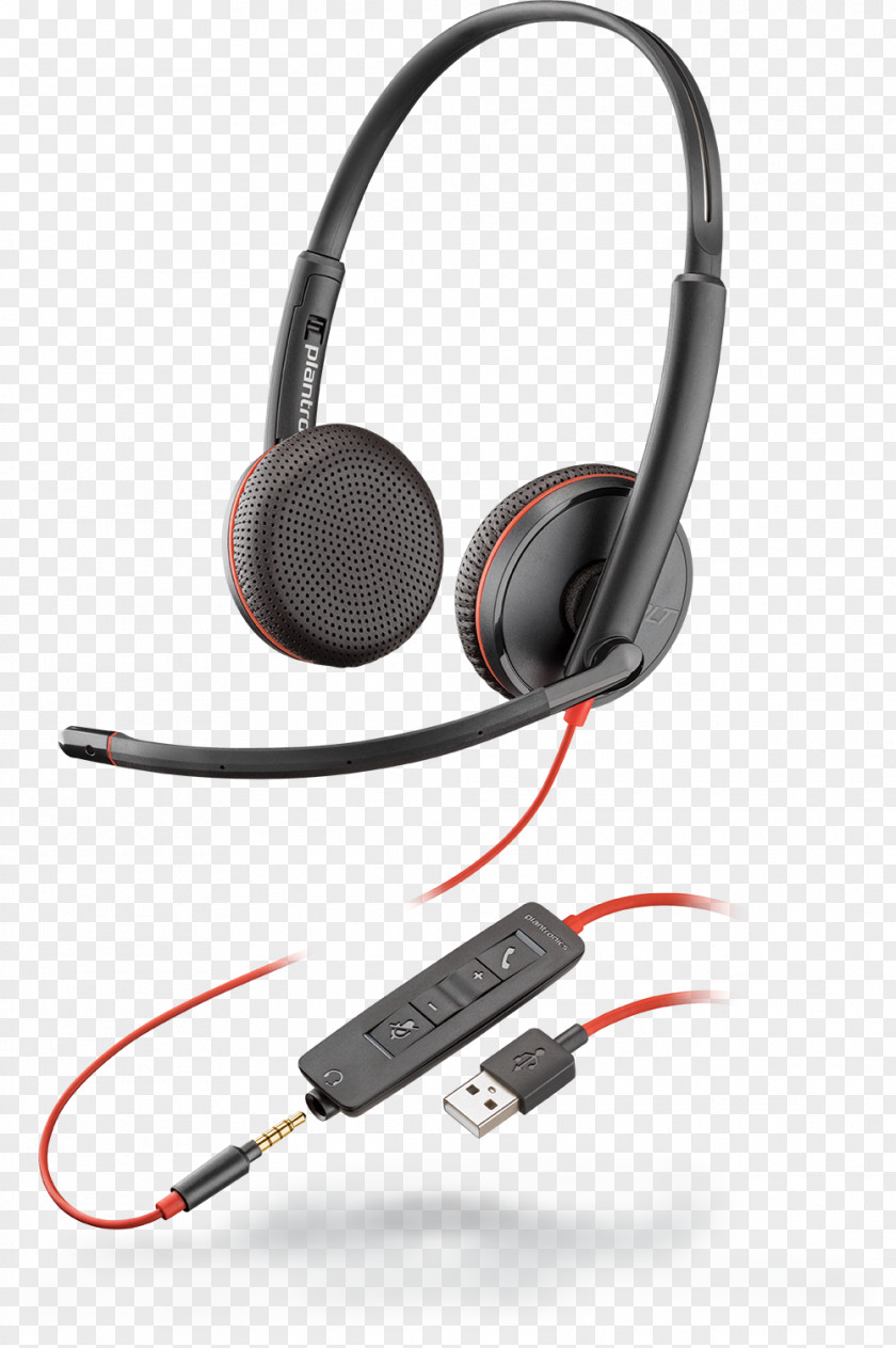 USB Headset Plantronics Wireless Stereophonic Sound PNG