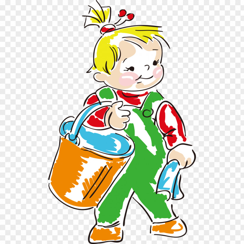 Cartoon Child,Painted Child Illustration PNG