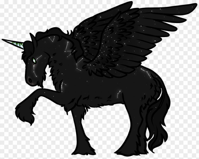 Mustang Legendary Creature Pack Animal Black White PNG