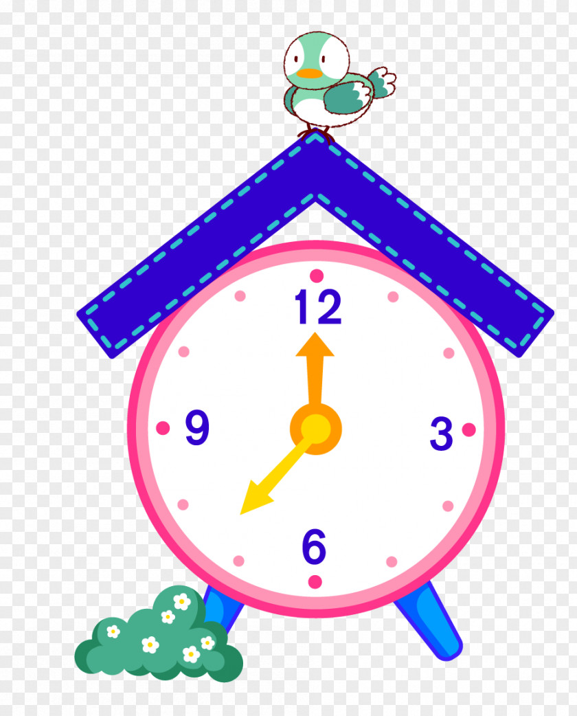 Cartoon Alarm Clock Illustration PNG