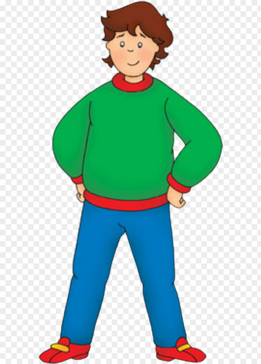 Father Caillou Learns Patience Clip Art PNG