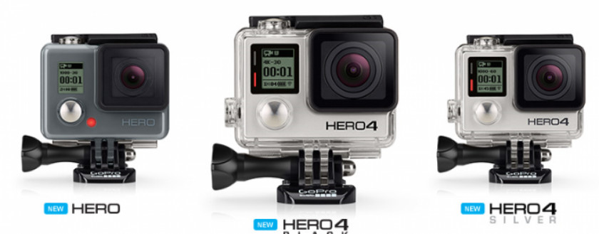 Gopro Cameras GoPro Hero 4 Action Camera 4K Resolution PNG