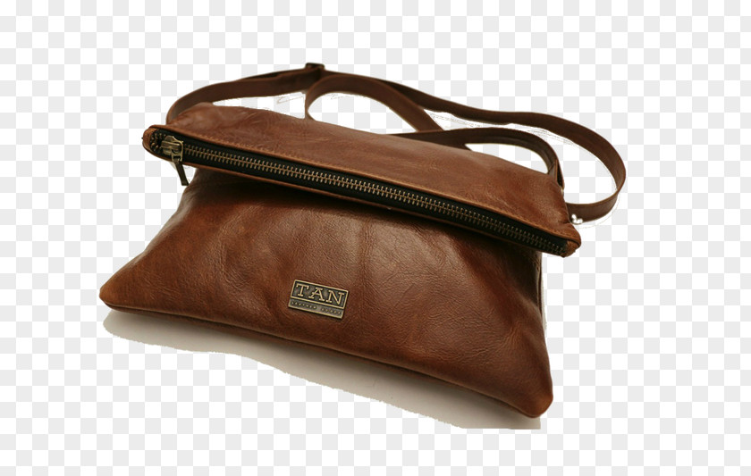 Hand Made Cosmatic Bag Handbag Leather Tote Tan PNG