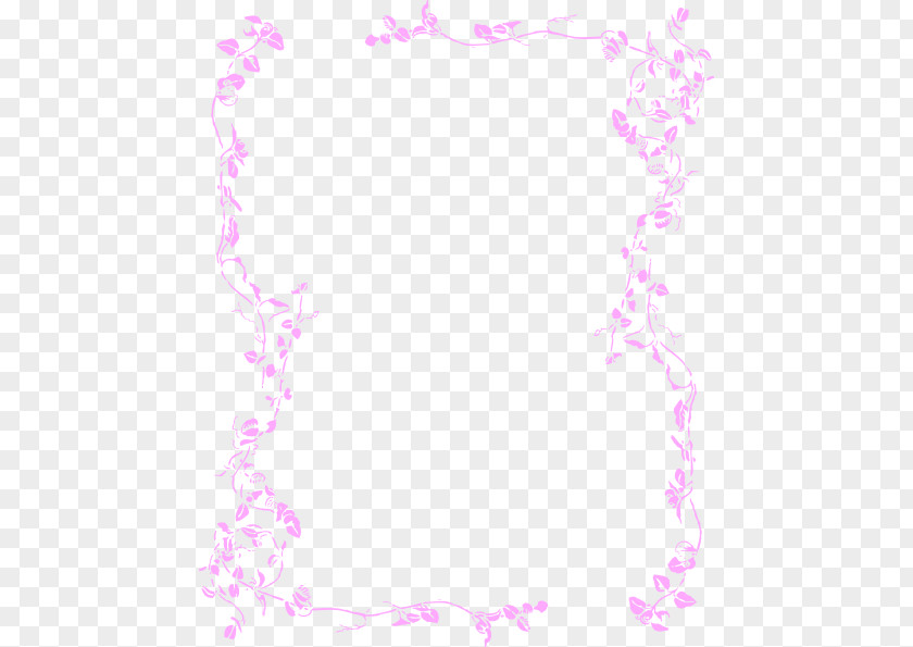 Pink Borders Cliparts And Frames Flower Clip Art PNG