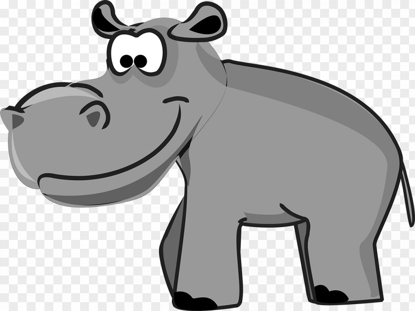 Rhino Rhinoceros Hippopotamus Cartoon Royalty-free PNG