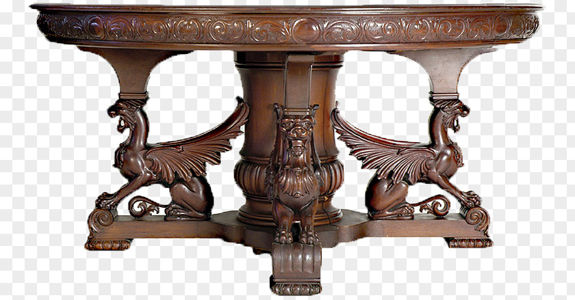 Table Antique Furniture Couch PNG