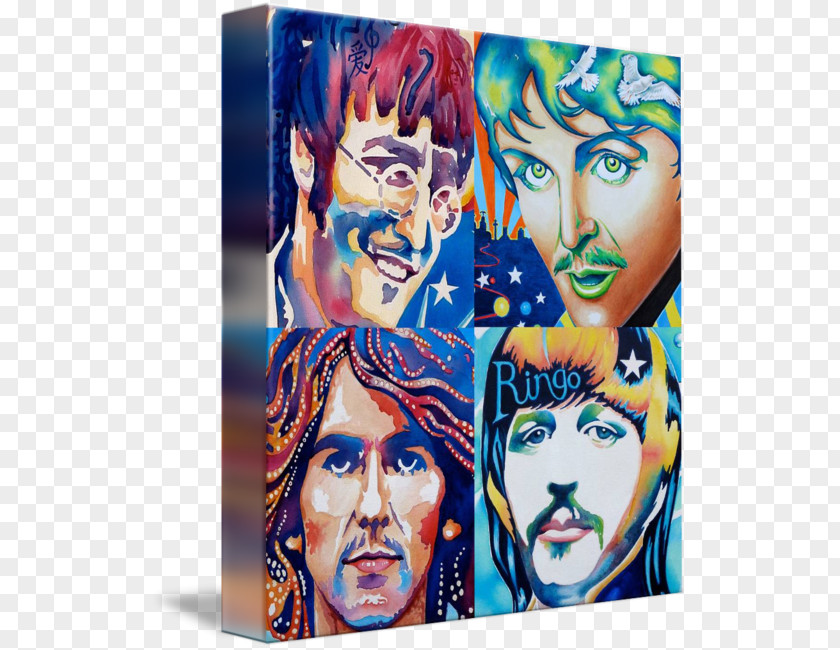 Beatles George Harrison Paul McCartney Gallery Wrap Here Comes The Sun PNG