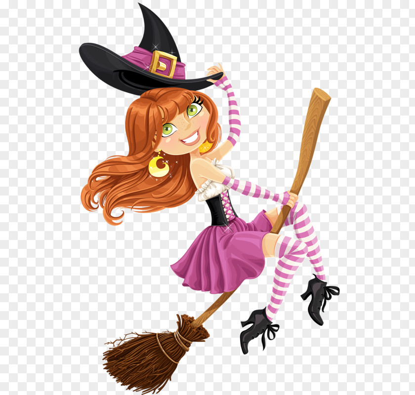 Cartoon Witch Boszorkxe1ny Broom Royalty-free Witchcraft PNG