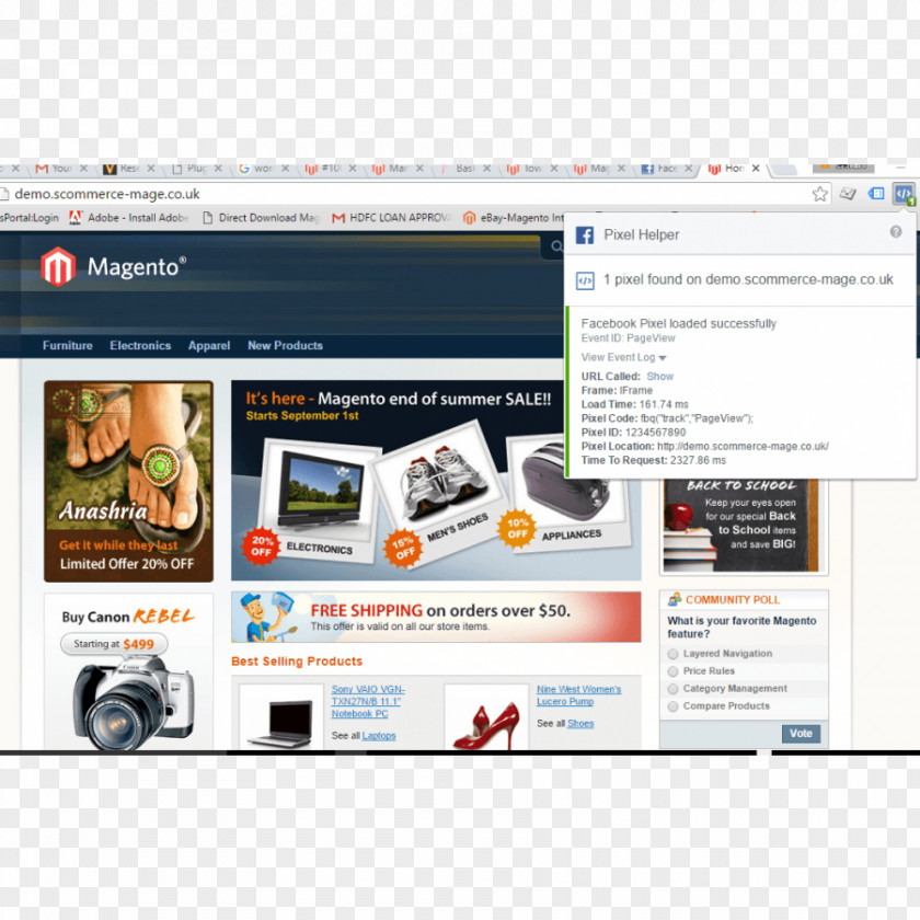 Front Page Web Development Magento E-commerce Online Shopping PNG