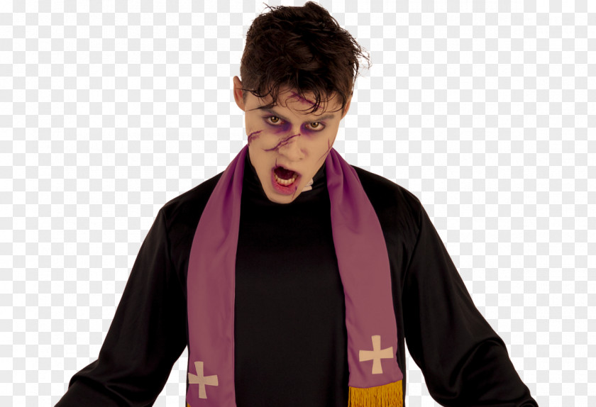 Patricio Rey Damien Karras The Exorcist Costume Disguise Scarf PNG