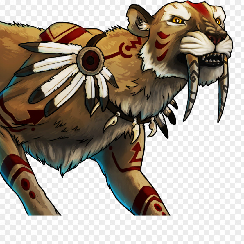 Tiger Saber-toothed Lion Cat PNG