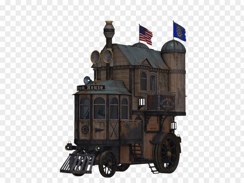 Train Rail Transport Locomotive Clip Art Steampunk PNG