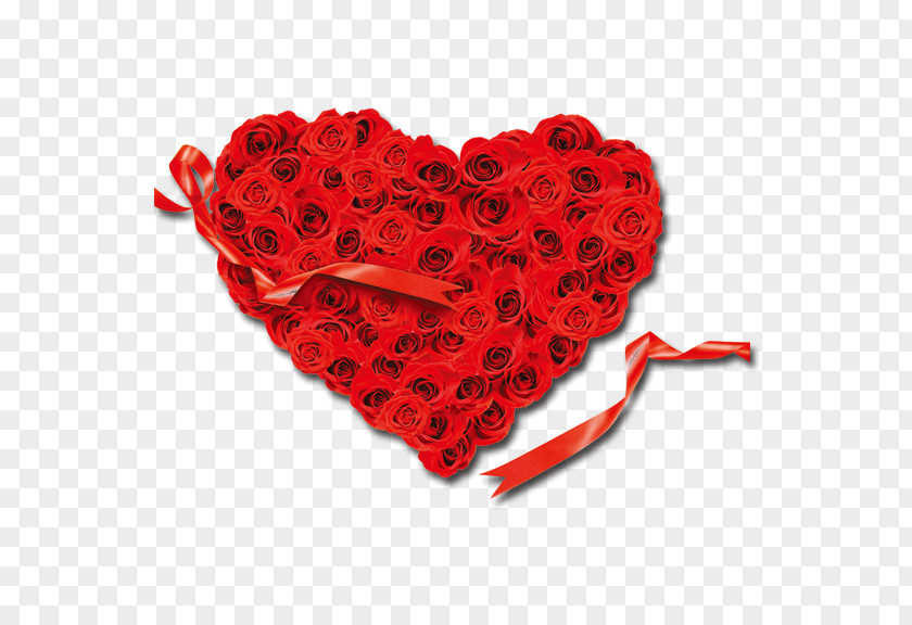 Hearts Heart Rose Red Flower Valentines Day PNG