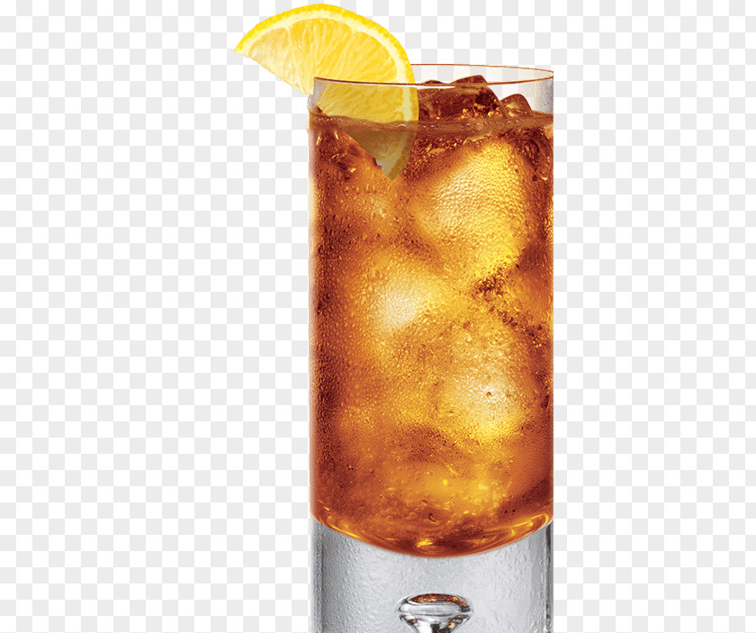 Iced Tea Rum And Coke Long Island Cocktail Garnish Bacardi PNG