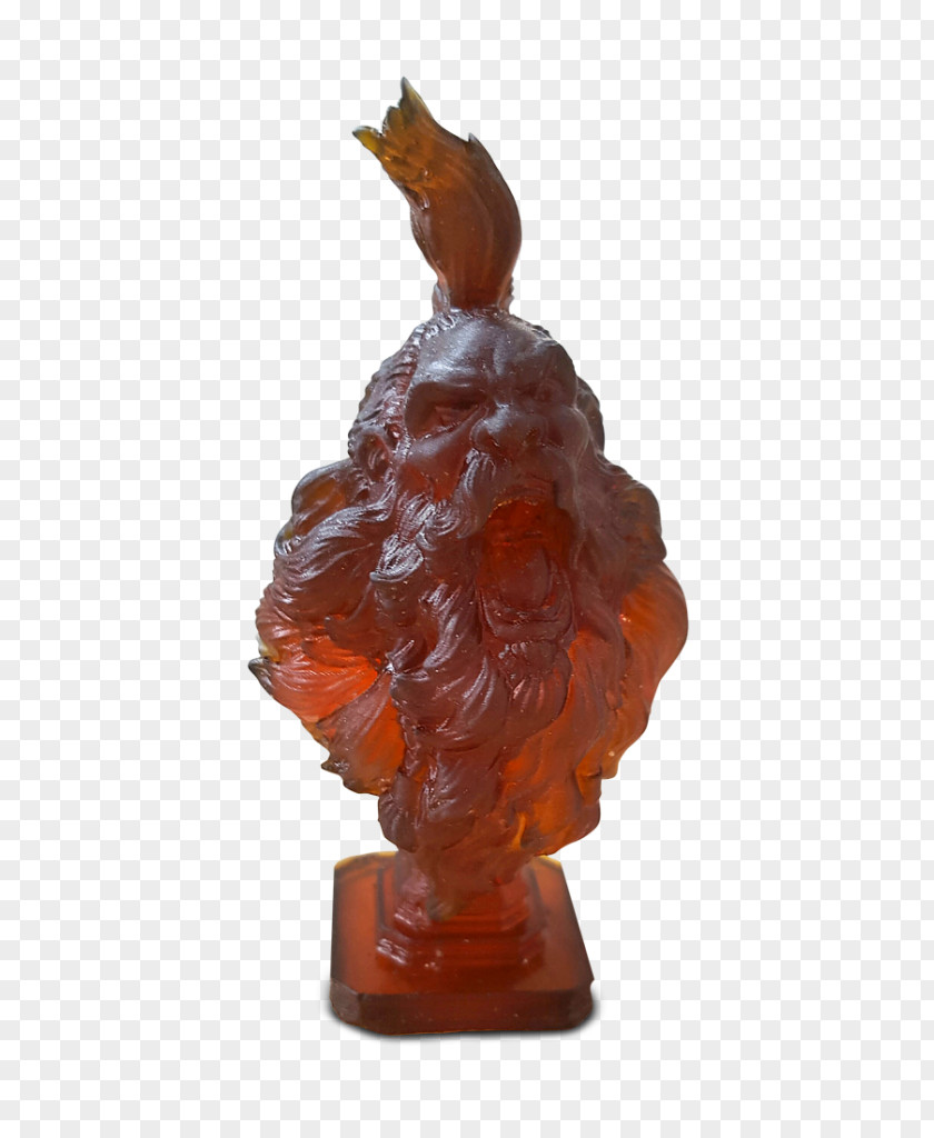 Liquid Crystal Sculpture Figurine Rooster PNG