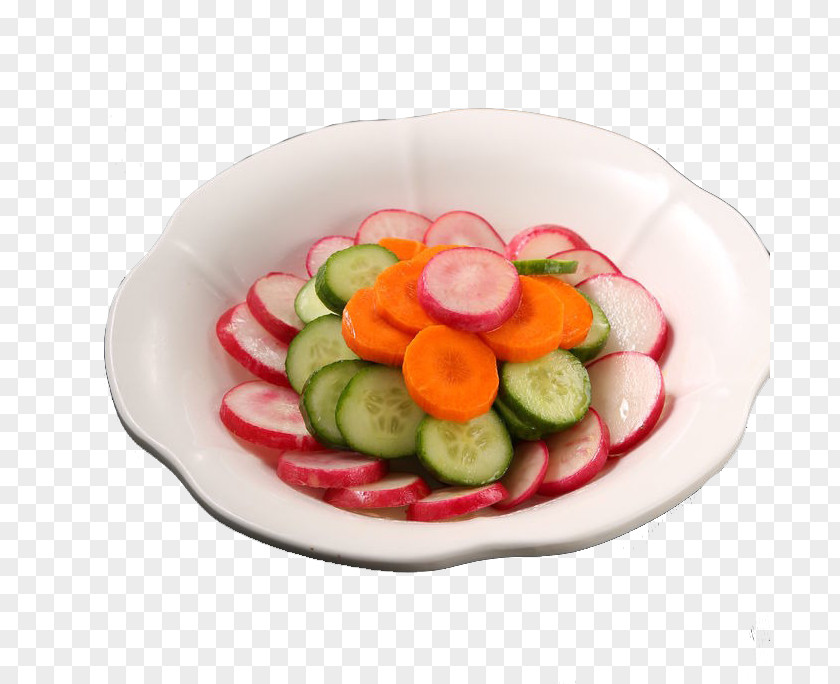 Radish Mixed With Milk Melon Vegetarian Cuisine Food PNG