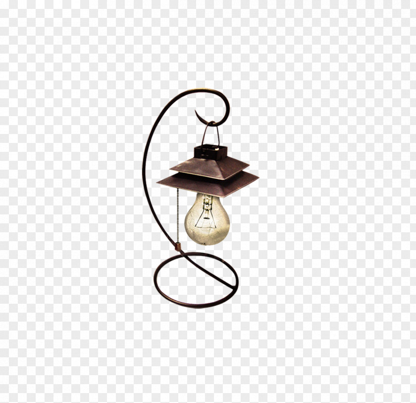 Table Lamp Incandescent Light Bulb Lantern Oil PNG