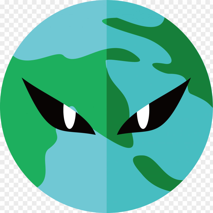 Angry Planet Illustration PNG