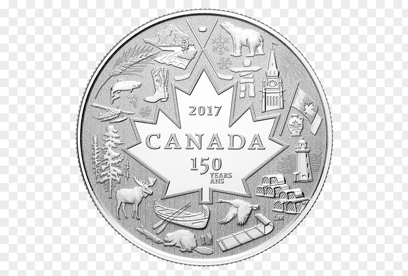 Canada 150th Anniversary Of Coin Royal Canadian Mint Dollar PNG