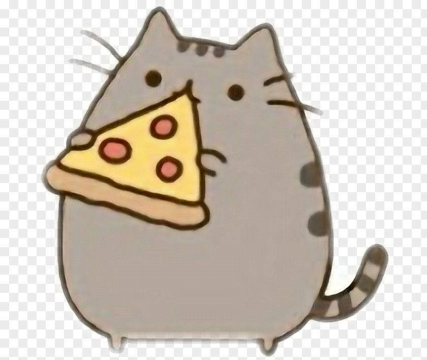 Cat Pizza Pusheen Eating PNG