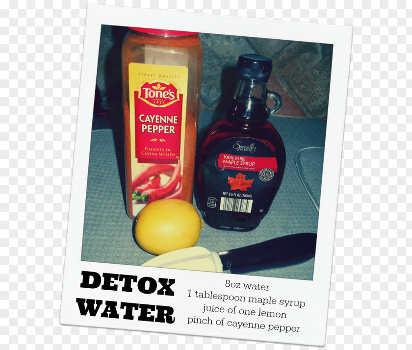 Detox Water Liqueur Whiskey Condiment Bottle PNG