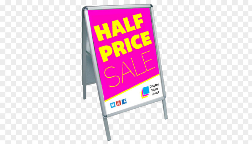 Display Stand Banner Exhibition Sandwich Board Signage PNG