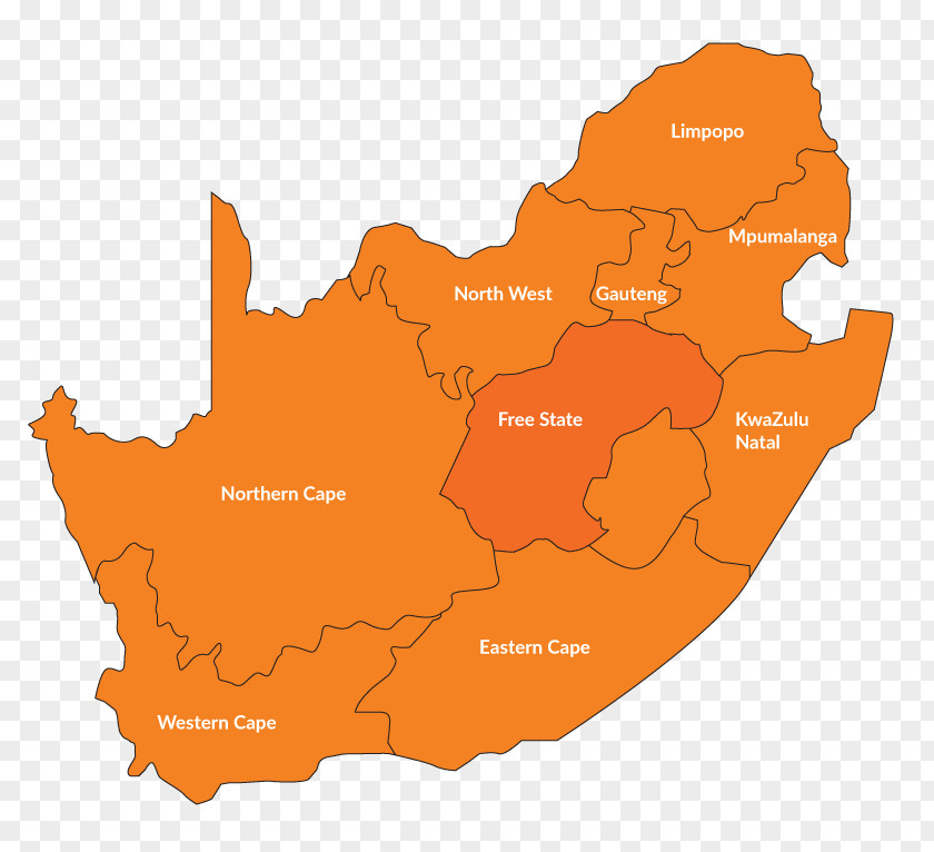 Map South Africa Vector PNG