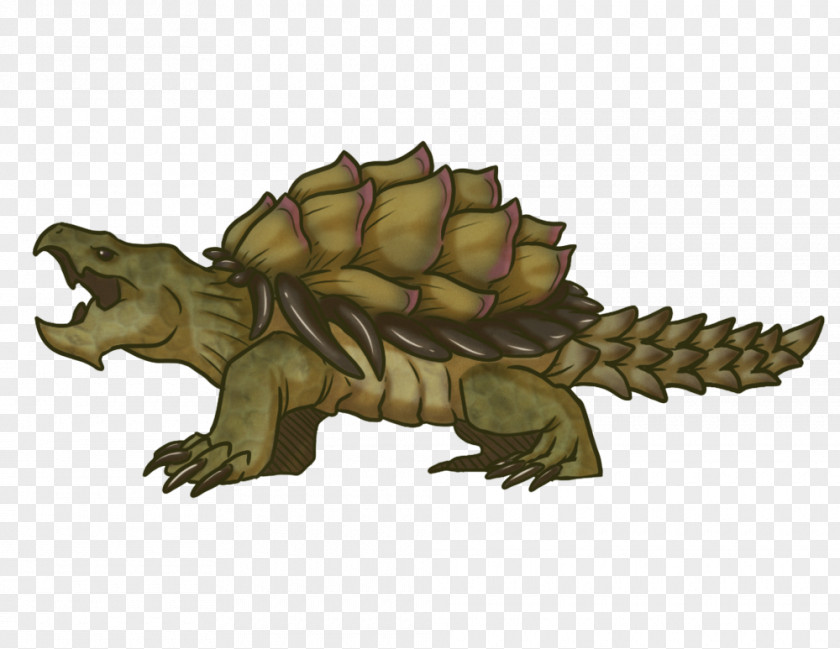 Dry Land Common Snapping Turtle Reptile Tortoise Terrestrial Animal PNG