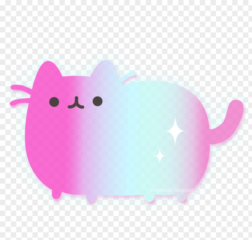 Glitter Emoticon Cat Pusheen Kavaii PNG