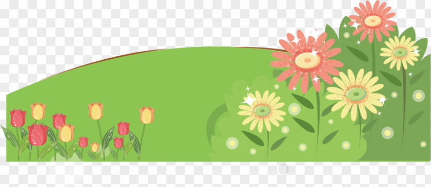 Green Dream Garden Vector Elements PNG