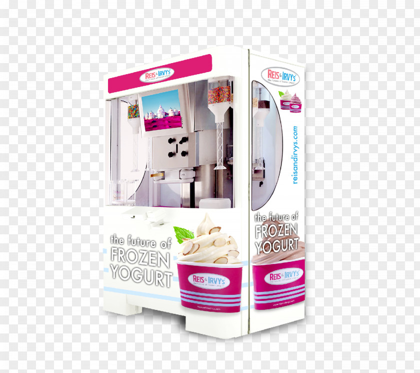 Robot Frozen Yogurt REIS & IRVY’S Franchising Fresh Healthy Vending Machines PNG