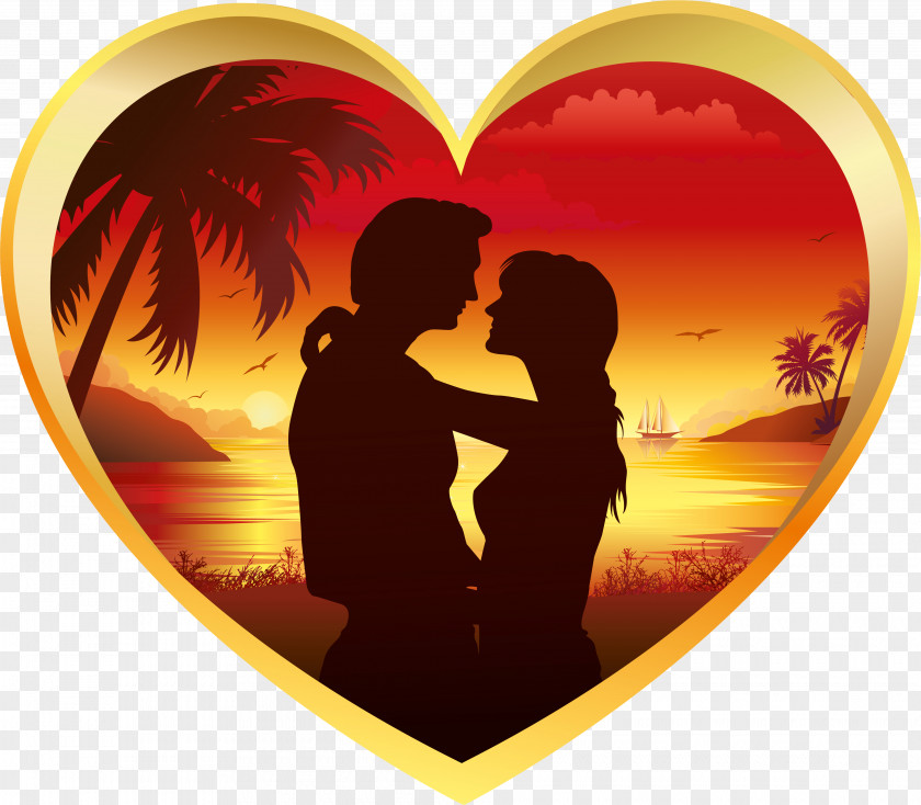 Romantic Valentine's Day Romance Heart PNG