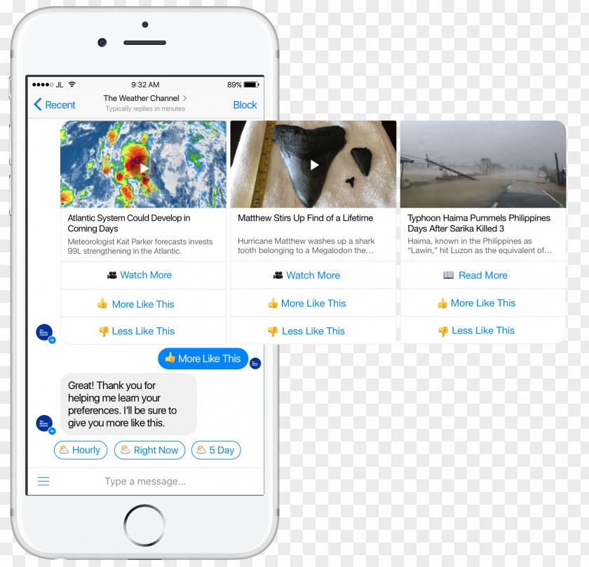 Social Media The Weather Channel Facebook Messenger Watson Forecasting PNG