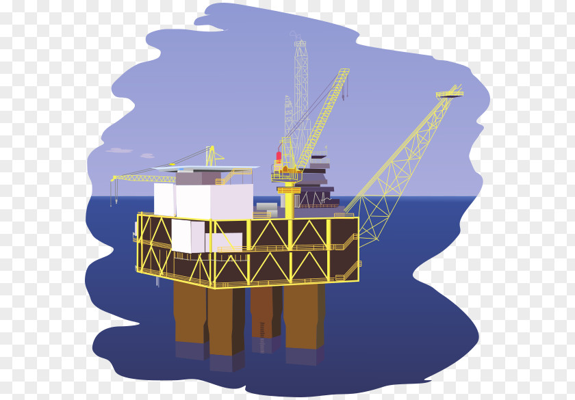Oil Platform Clipart Drilling Rig Petroleum Well Derrick PNG