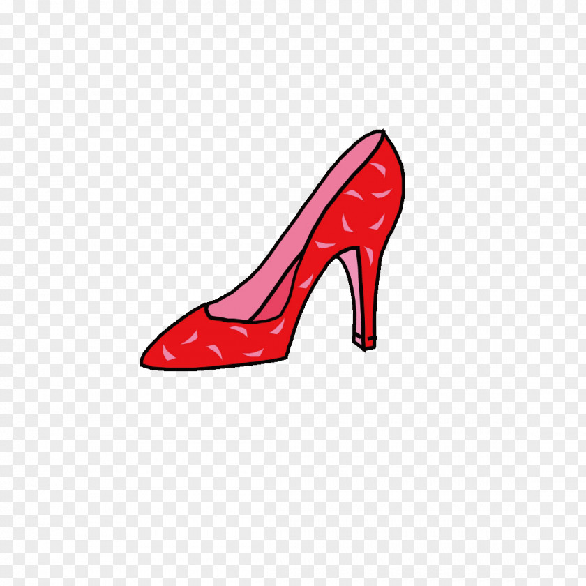 Red High Heels Hangzhou Logo Digital On-screen Graphic Shoe High-heeled Footwear PNG