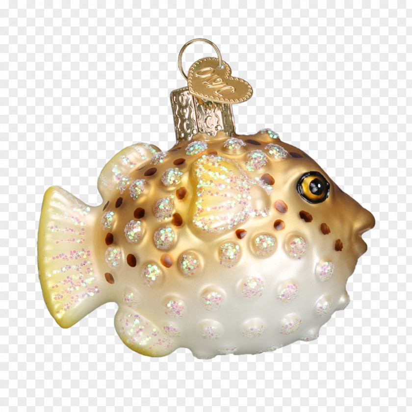 Christmas Ornament Pufferfish Clip Art PNG