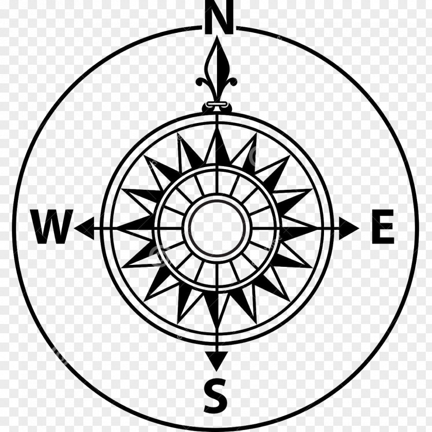 Compass Cardinal Direction Darts North Clip Art PNG