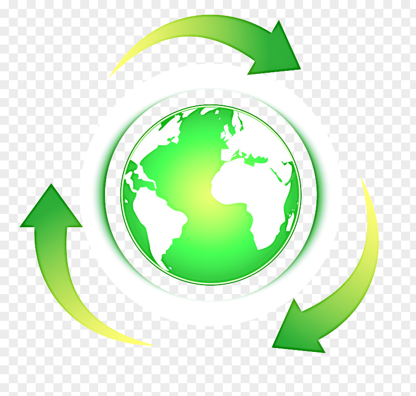 Earth Symbol Green PNG