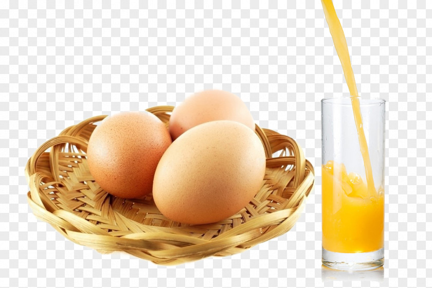 Orange Juice And Eggs Organic Food Egg Chicken PNG