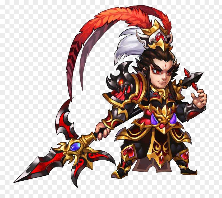 Q Version Of The Soldiers Lu Bu PlayerUnknowns Battlegrounds Arena Valor China Three Kingdoms PNG
